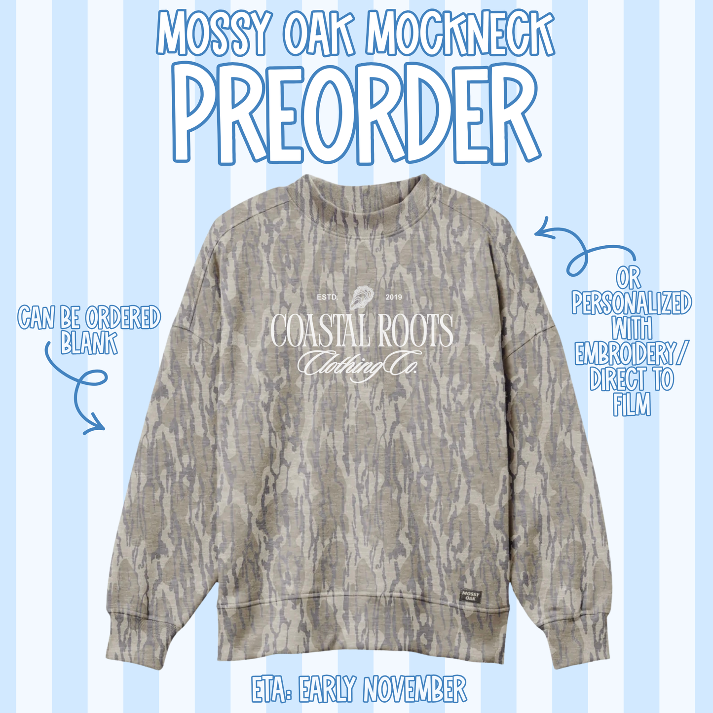 PREORDER Mossy Oak Mockneck
