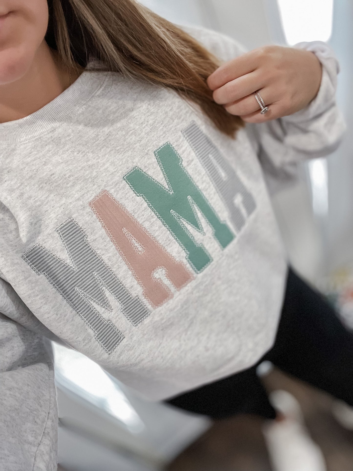 Mama Upcycled Appliqué