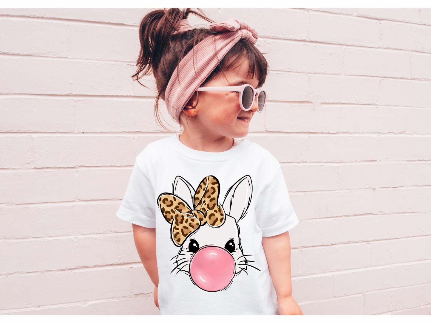 Pink Bubble Bunny Tee