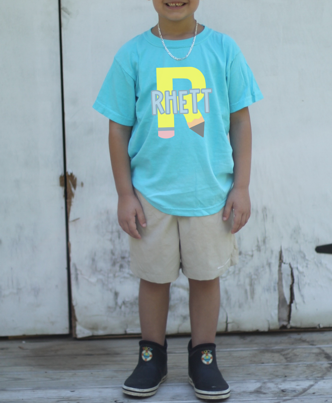 Pencil Initial Tee