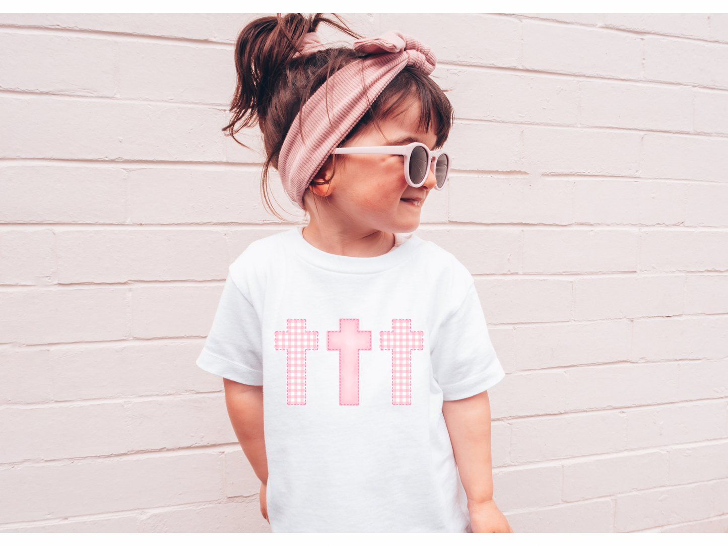 Pink Cross Trio Tee