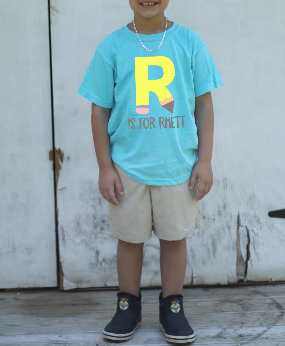 Pencil Initial Tee