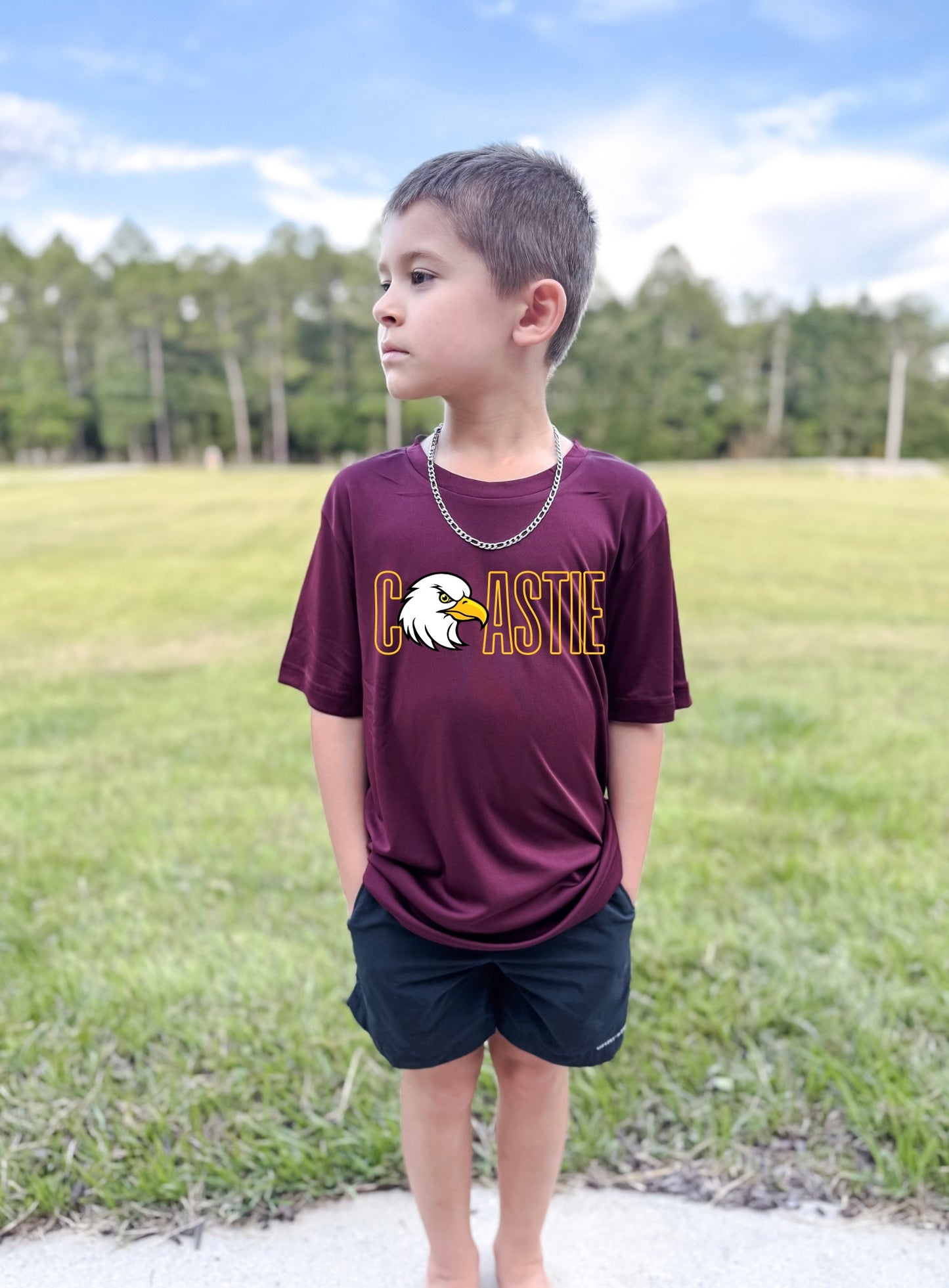 Custom Outlined School & Mascot Tee