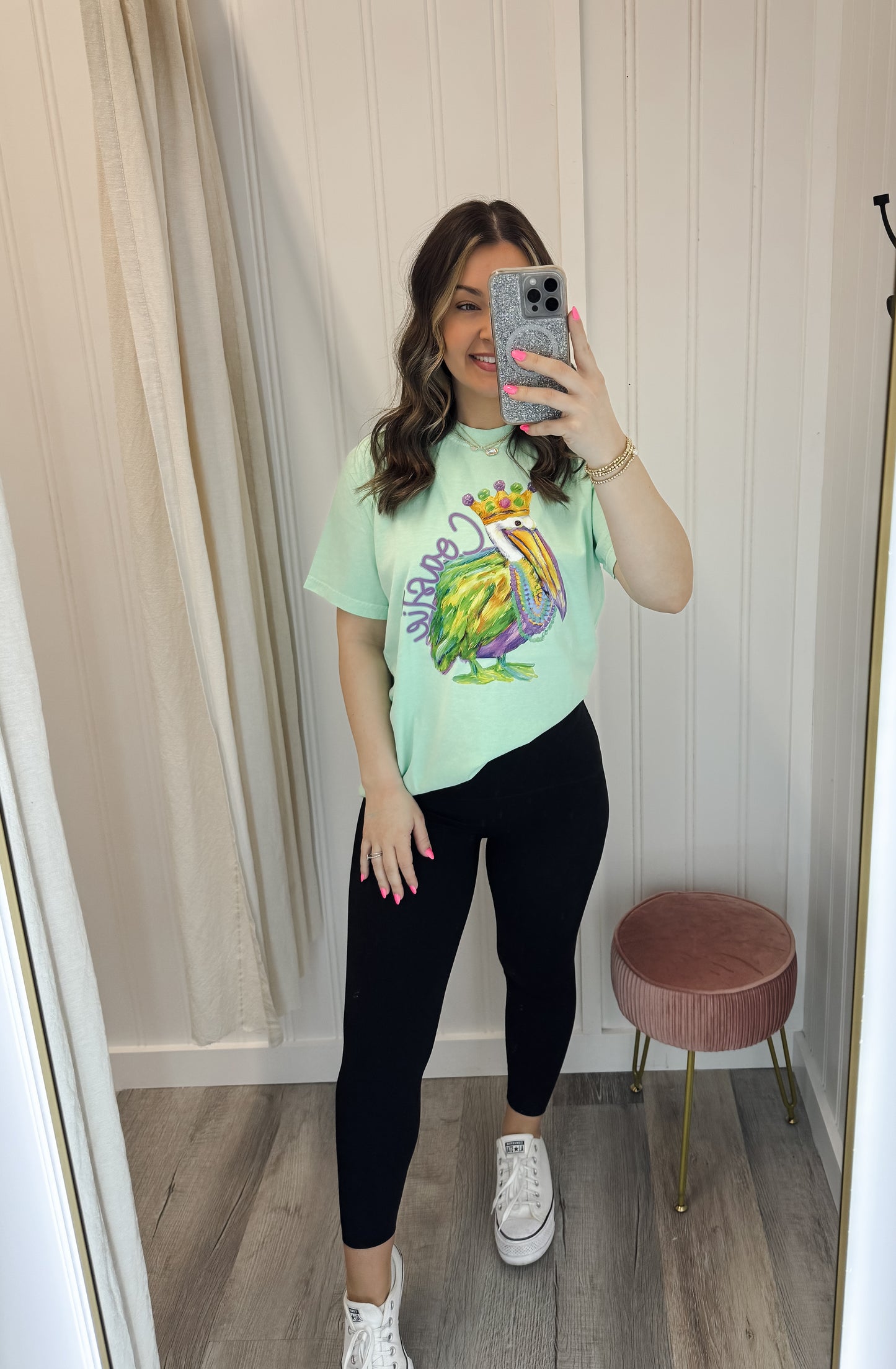 Mardi Gras Coastie Pelican Tee