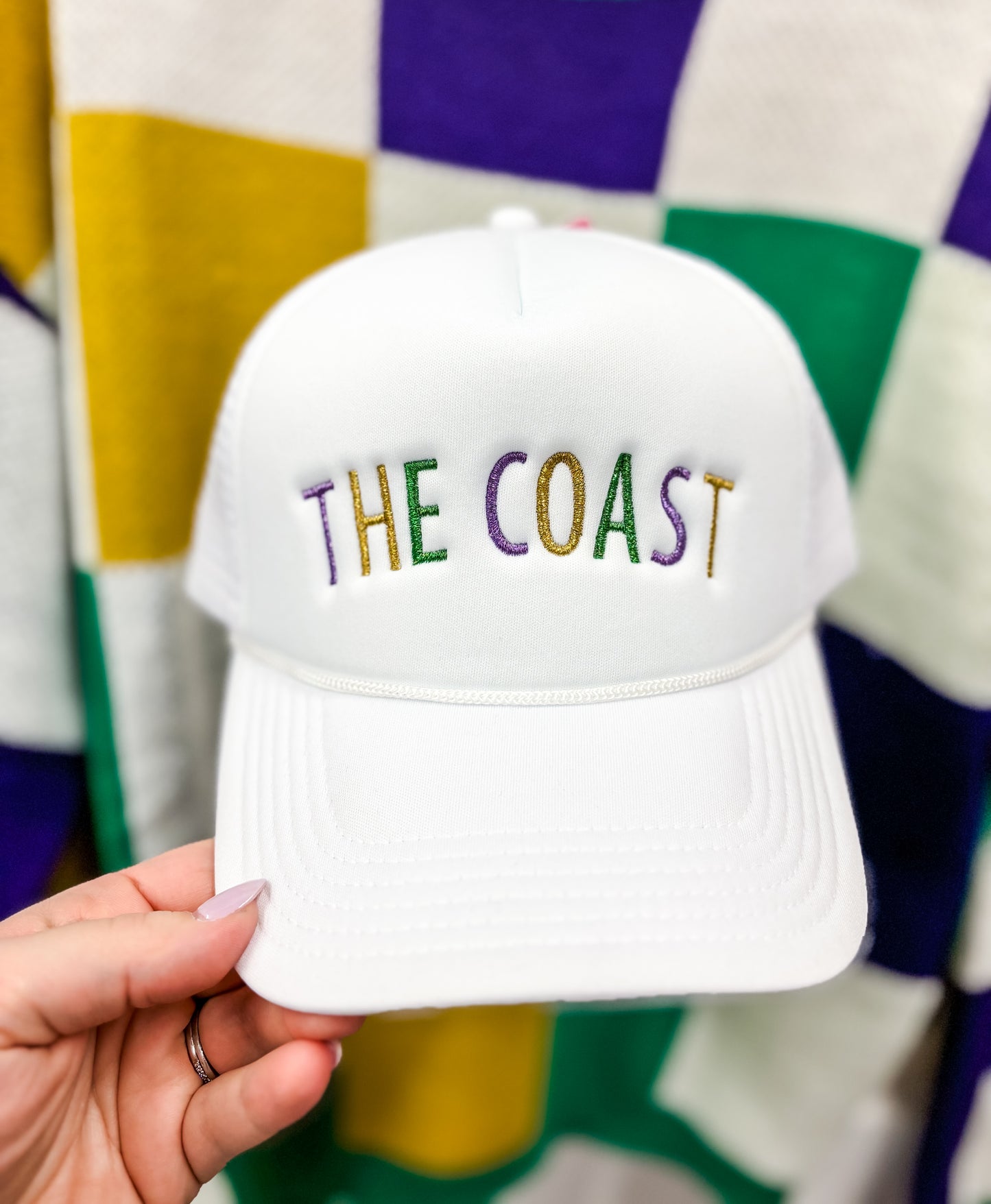 Mardi Gras The Coast Foam Trucker Hat