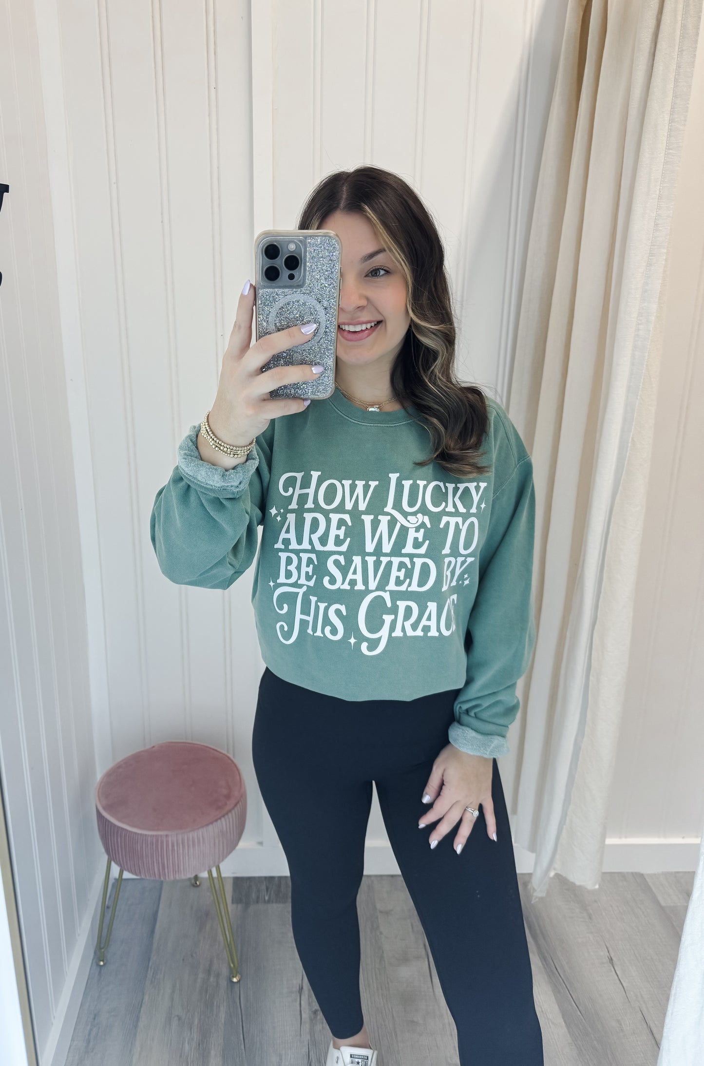 How Lucky Are We Comfort Colors Tee/Sweatshirt