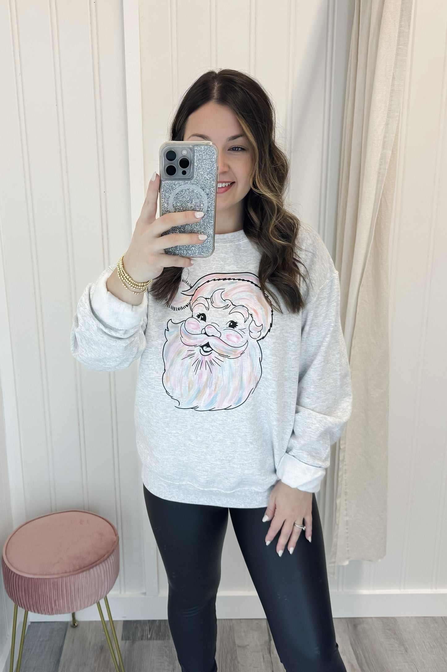 Watercolor Santa Sweatshirt