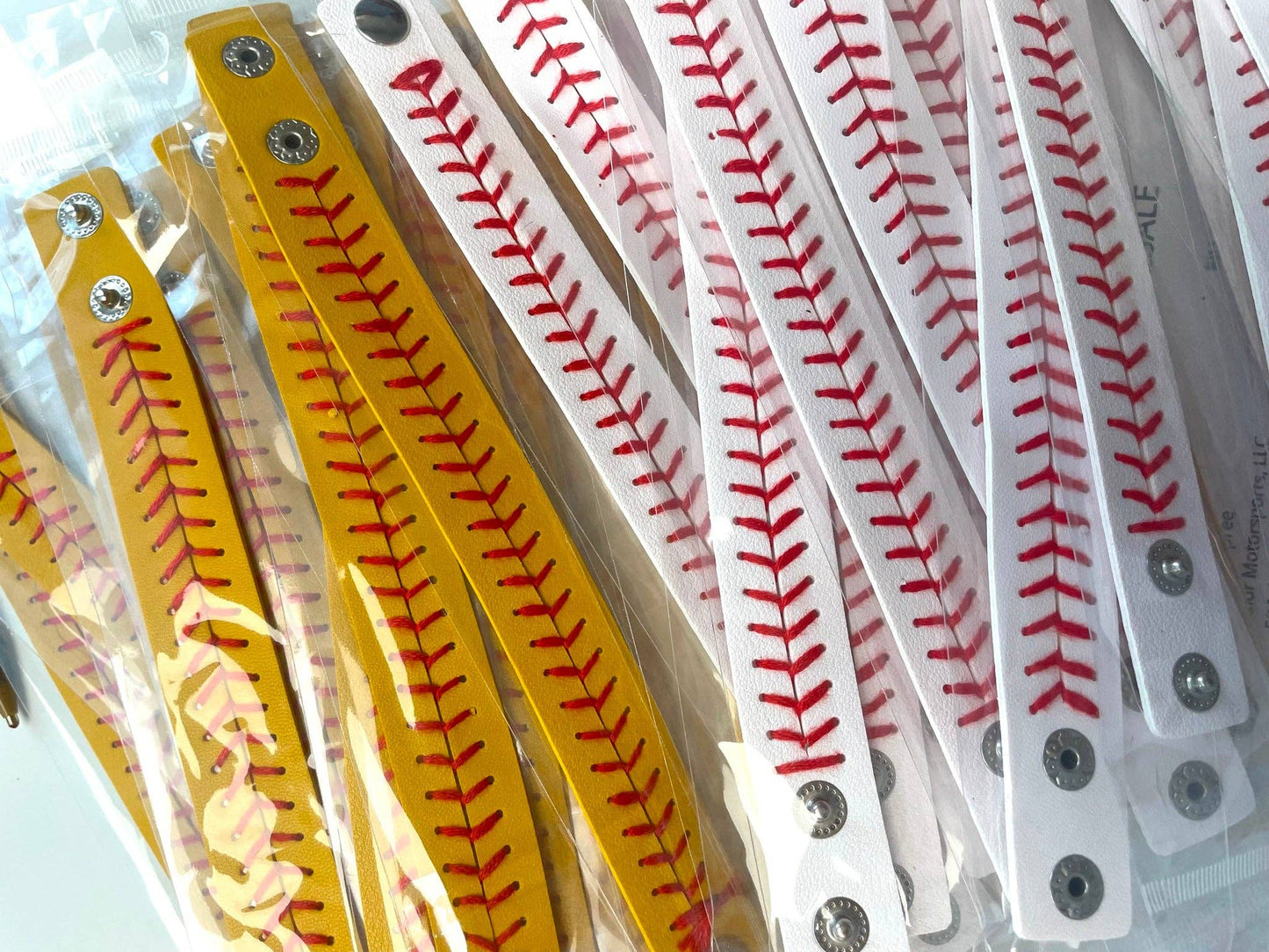 Softball Leather Bracelets