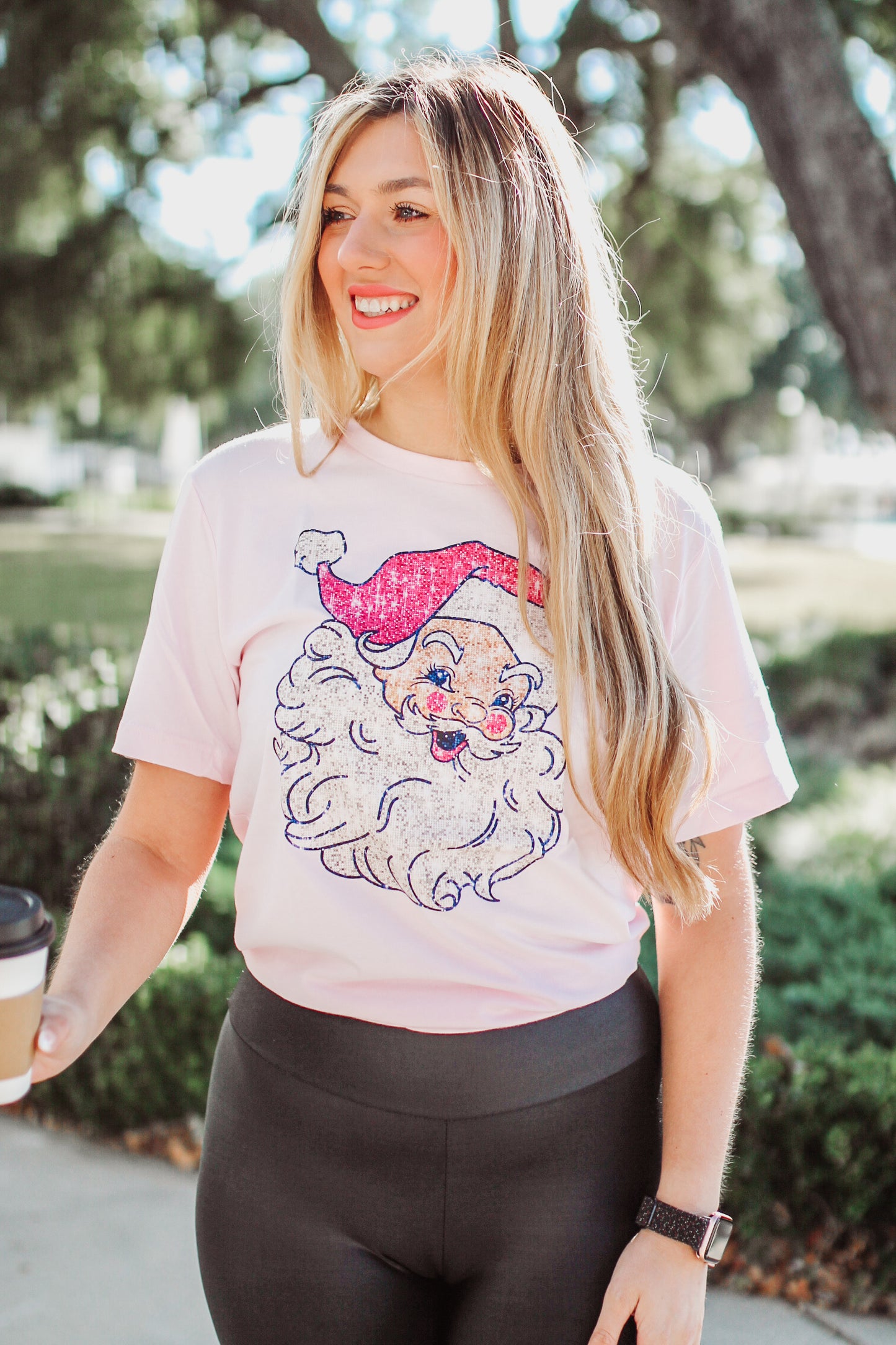 Faux Sequin Santa Tee/Sweatshirt