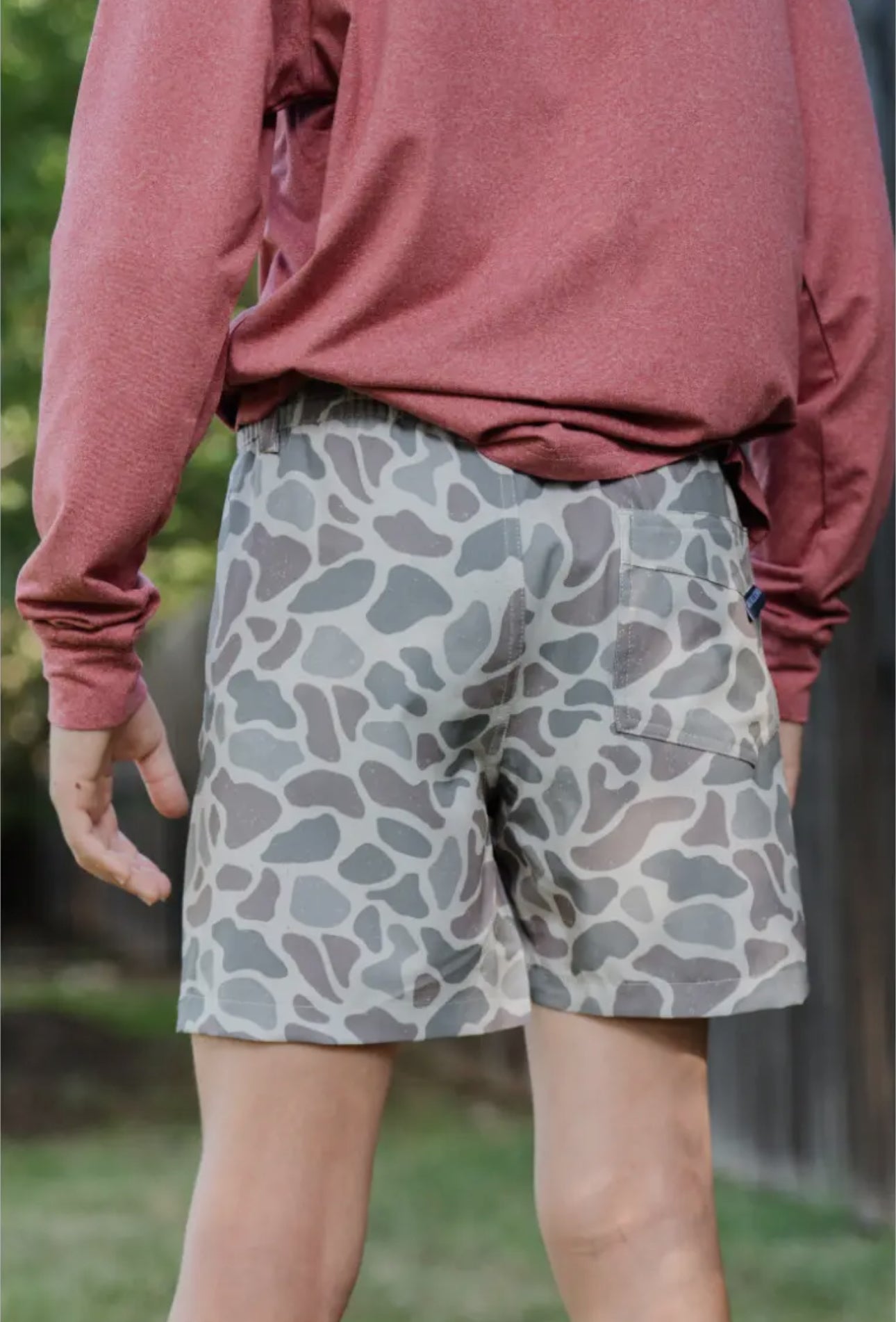 Burlebo Youth Everyday Shorts - Khaki / Matte Black / Camo