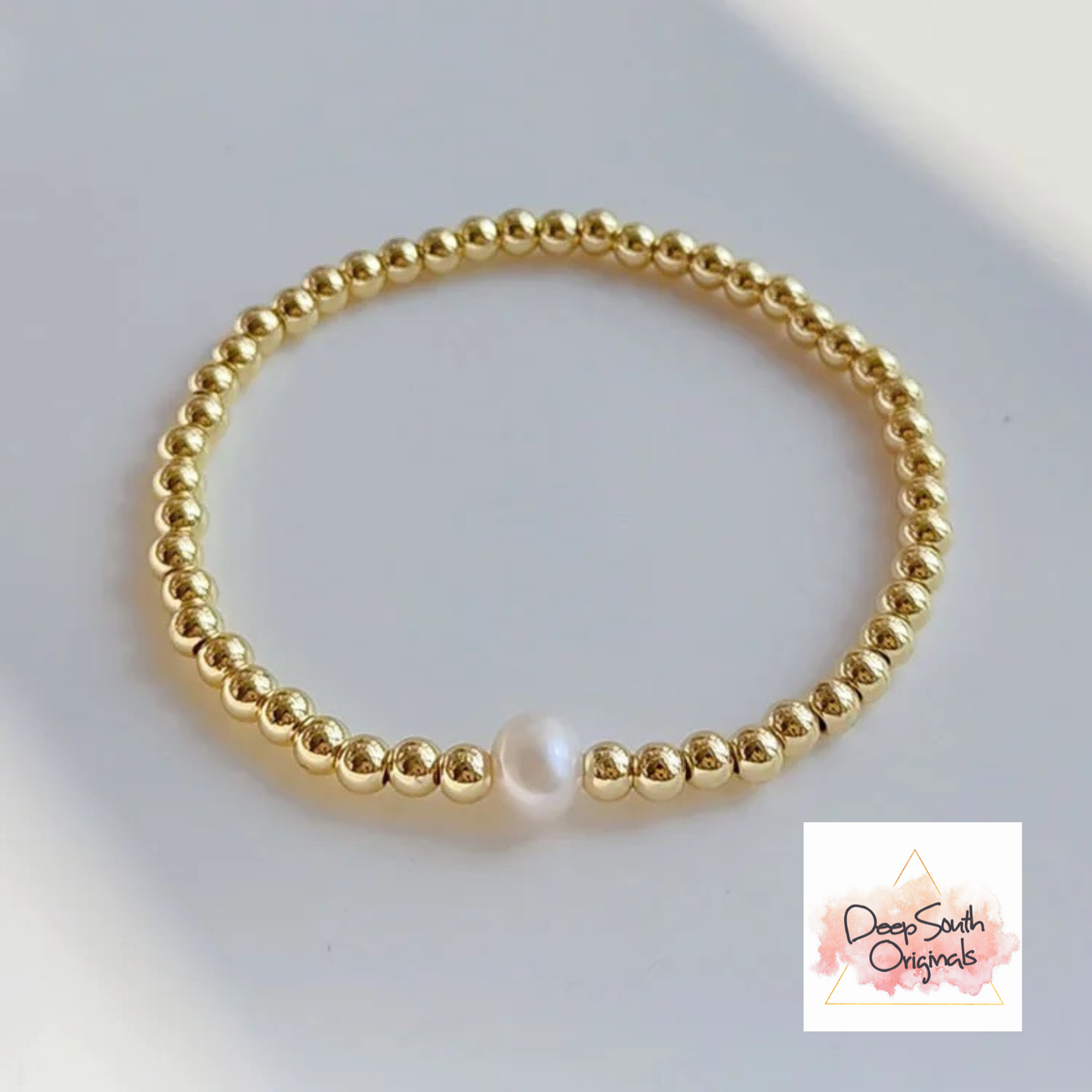 Single Pearl Beaded Bracelet