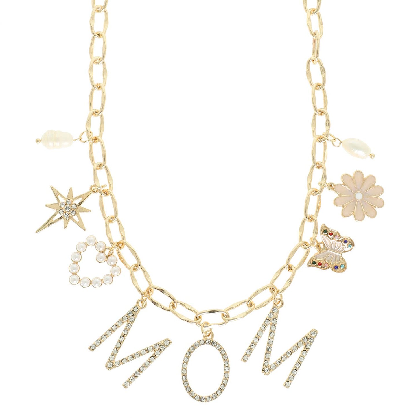Mom Spring Theme Charm Necklace