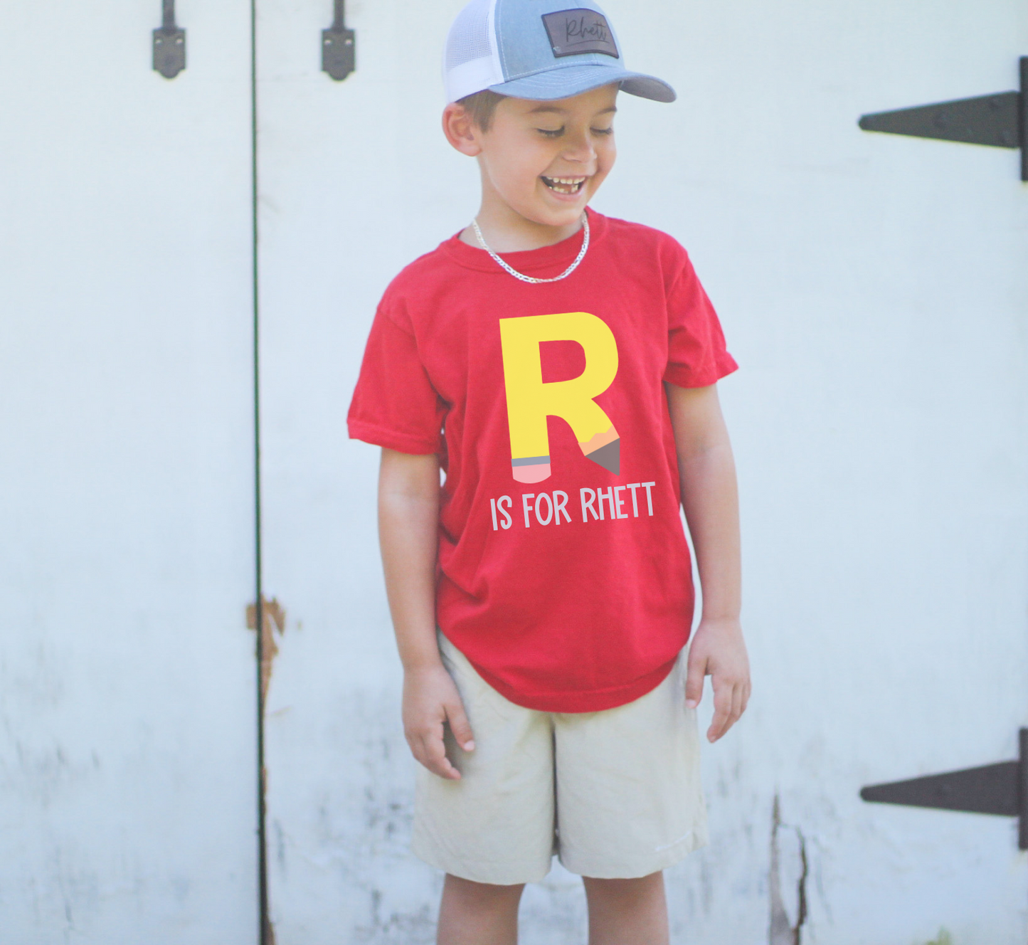 Pencil Initial Tee