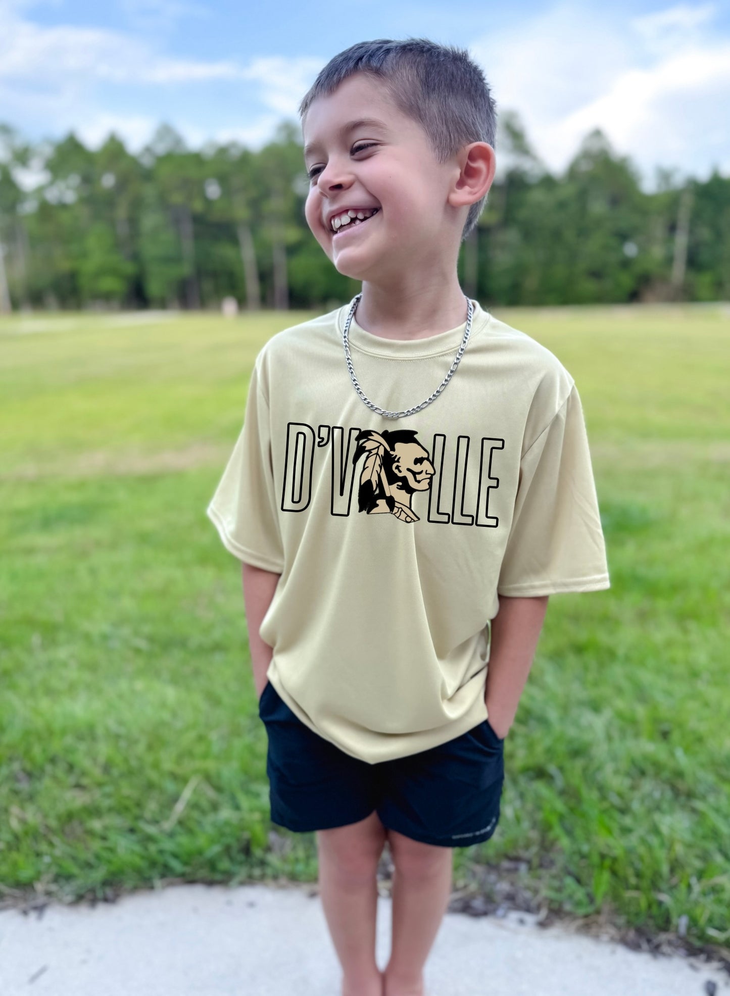 Custom Outlined School & Mascot Tee