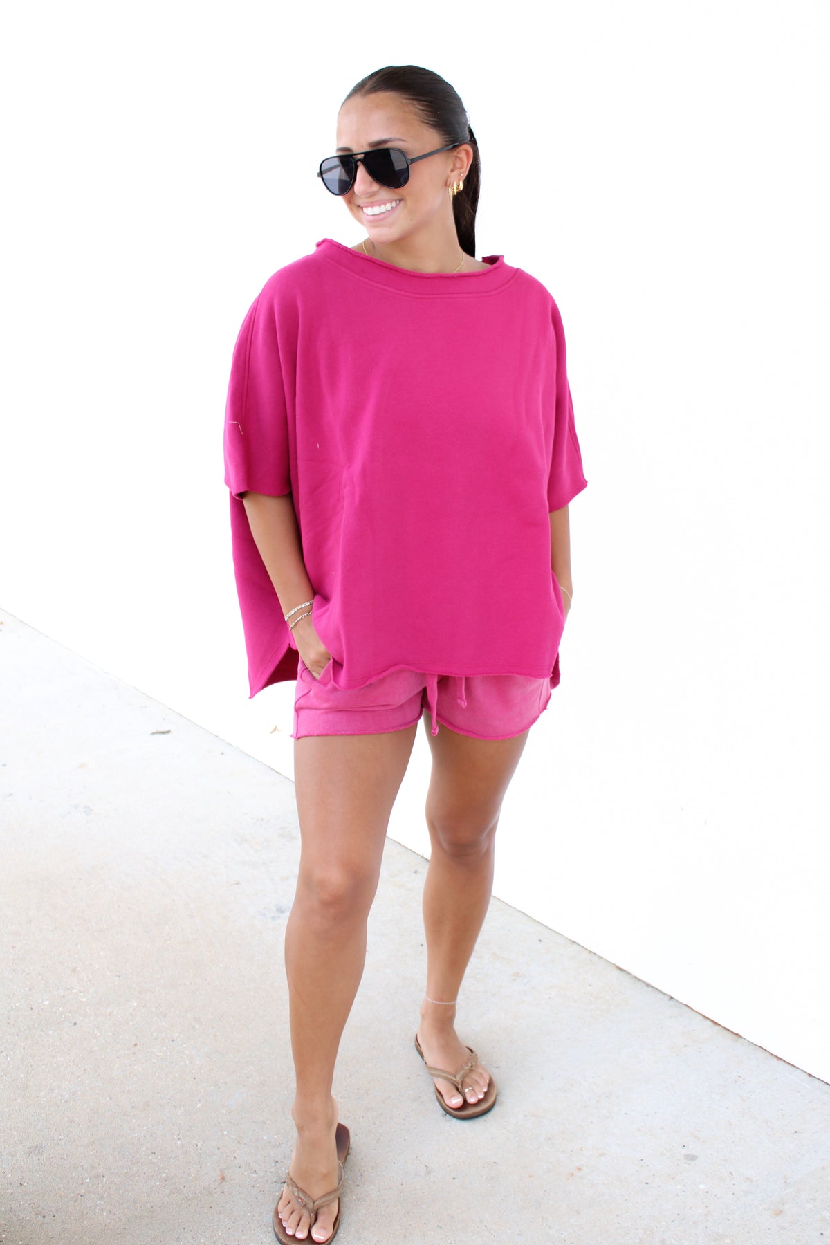 Vintage Dolman Top & Shorts Set