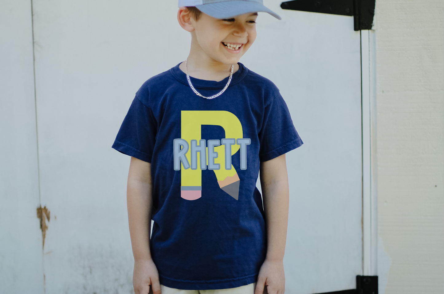 Pencil Initial Tee