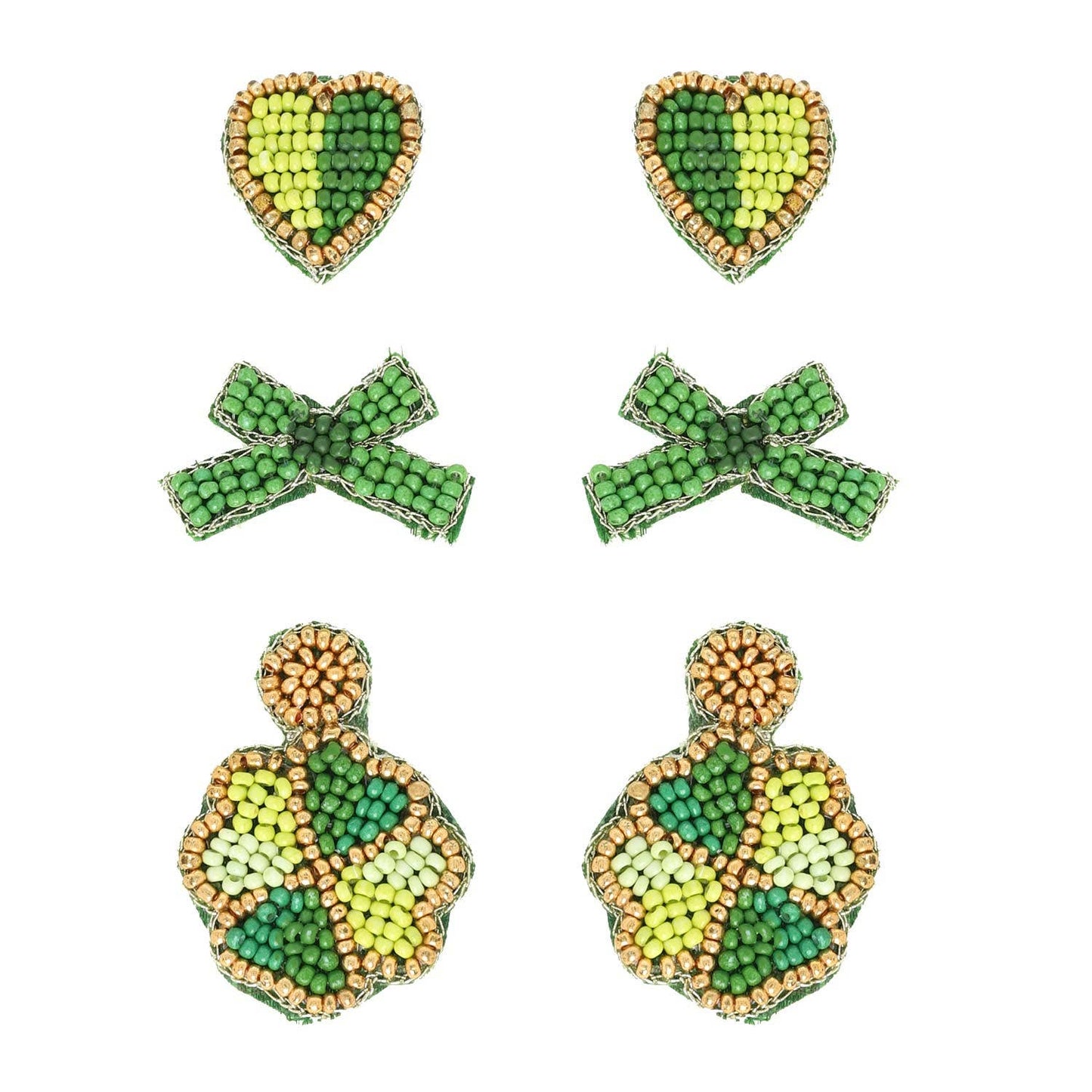 3-Pair Saint Patrick's Day Assorted Earring Set