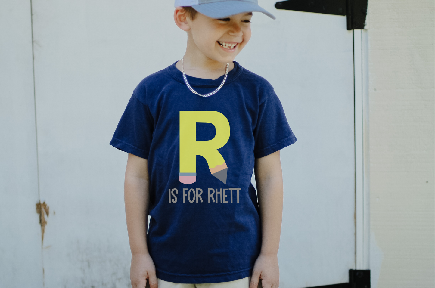 Pencil Initial Tee