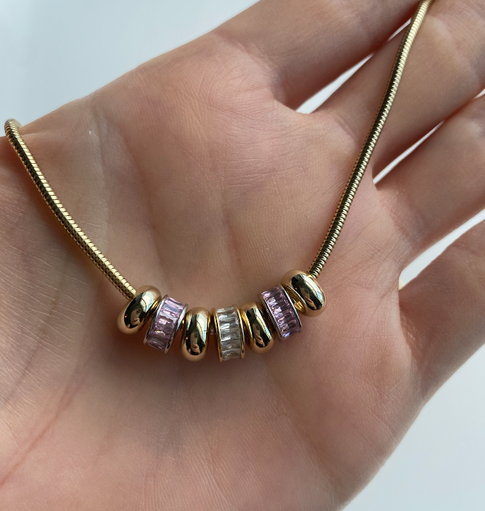 Sophia Snake Chain Necklace (Threader Chain for Charms)