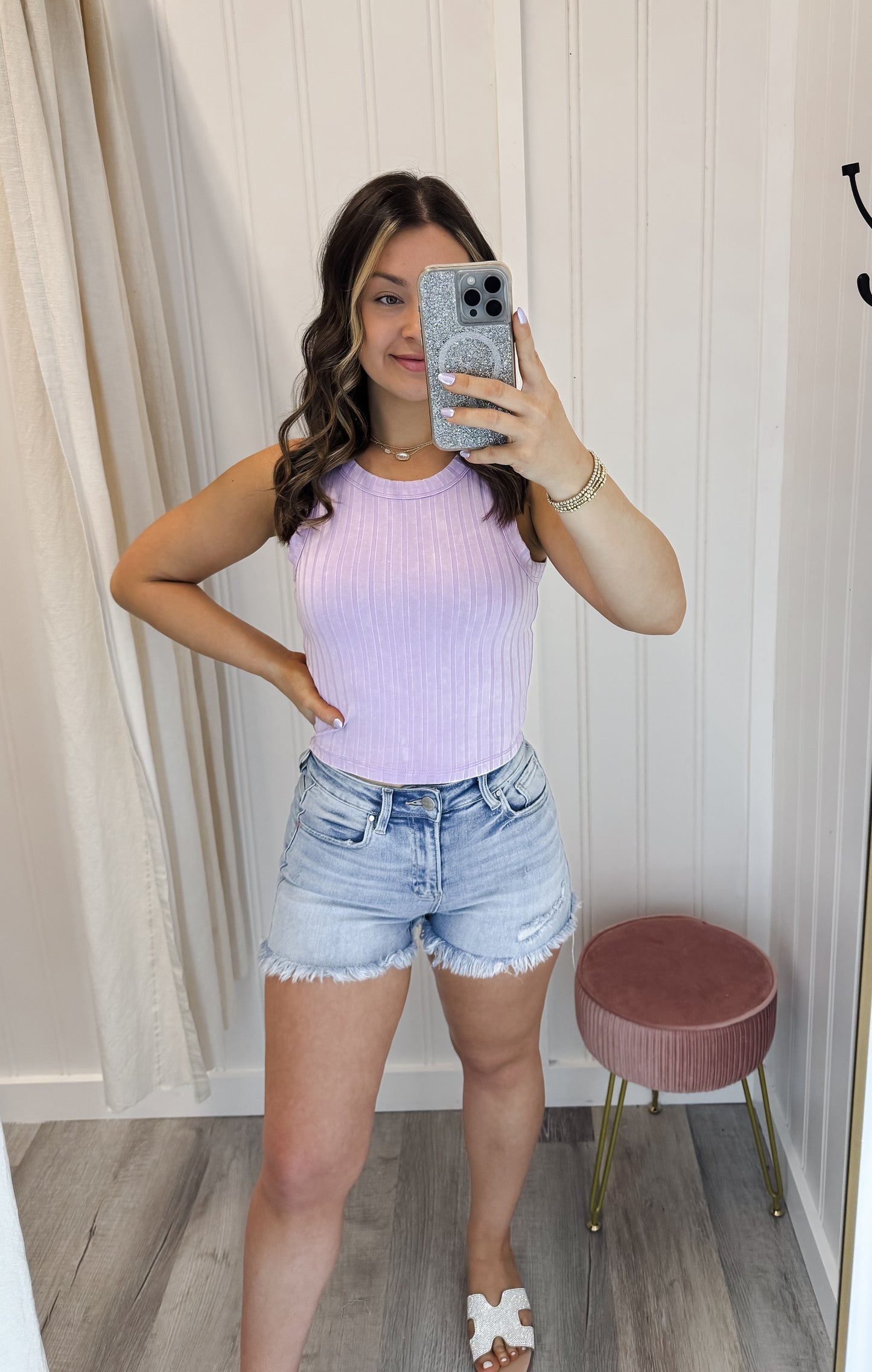 Magnolia Tide Cropped Tank