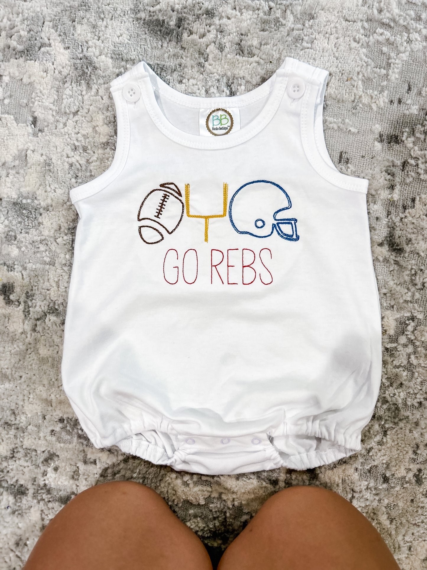 Custom Embroidered Football Tee