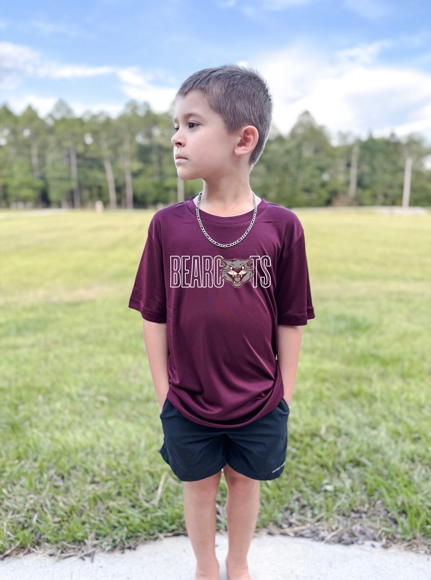 Custom Outlined School & Mascot Tee