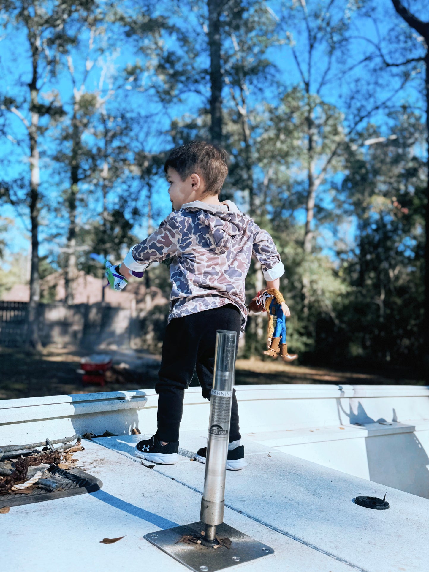 Old School Camo Hooded Pullover