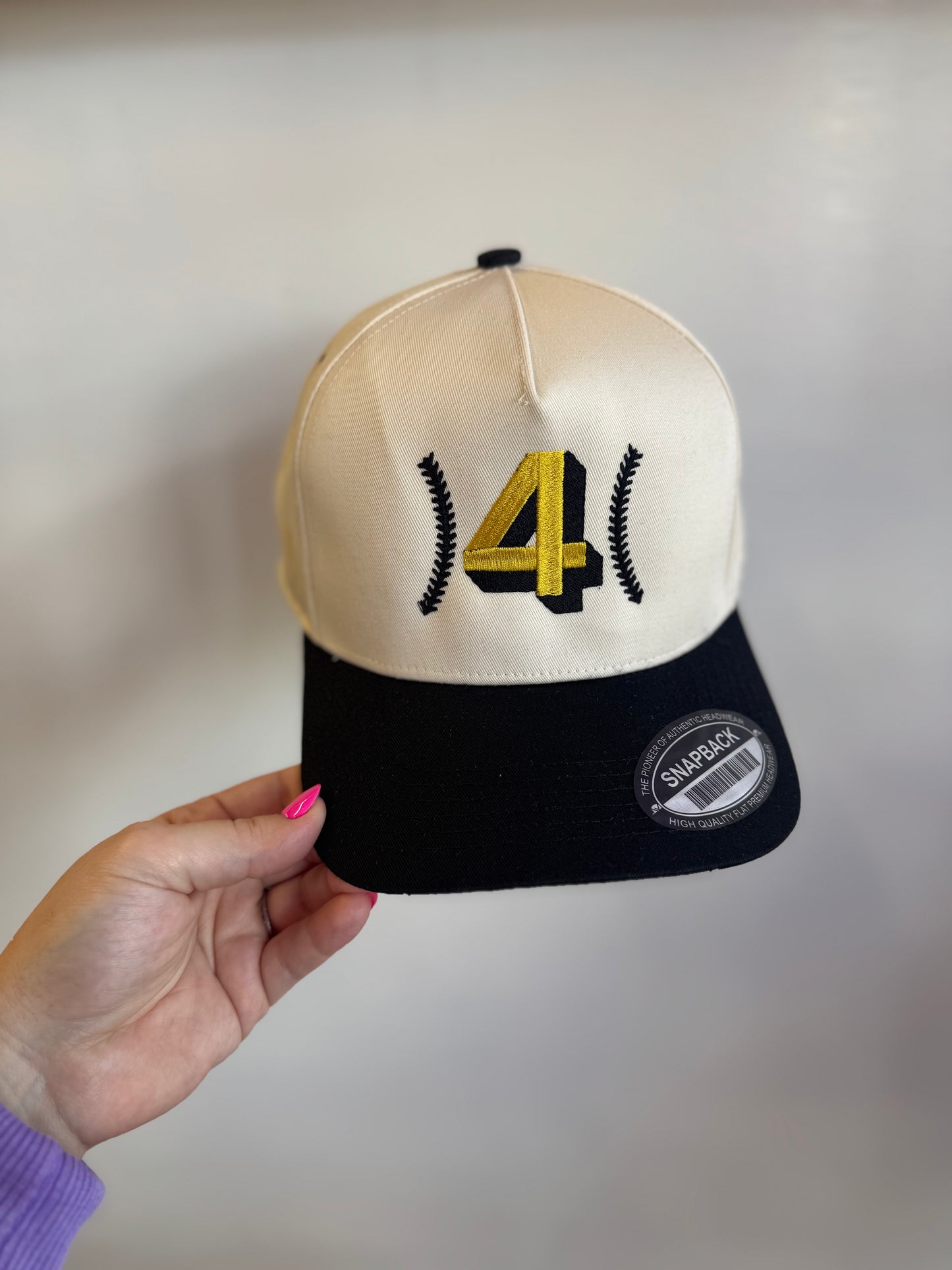 Custom Baseball Number Hat