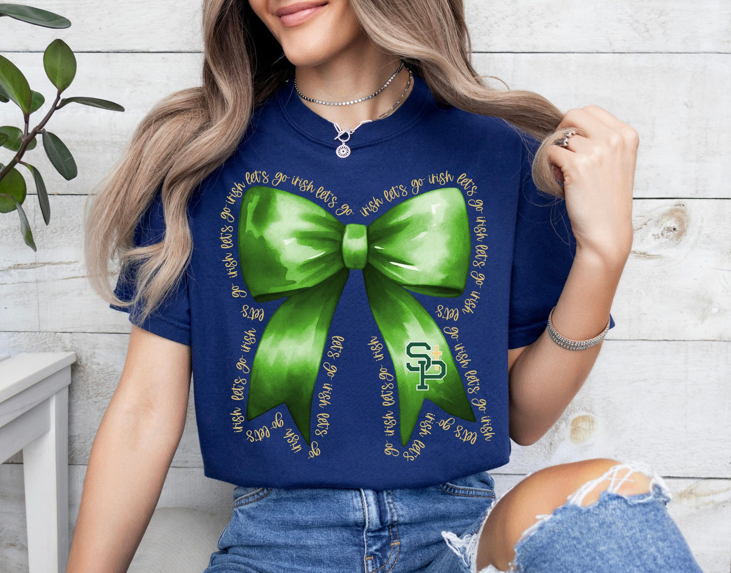 Let’s Go Irish Bow Tee
