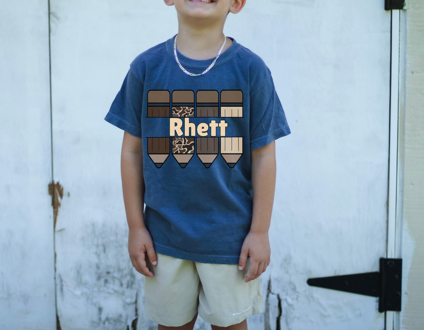 Personalized Camo Pencil Tee
