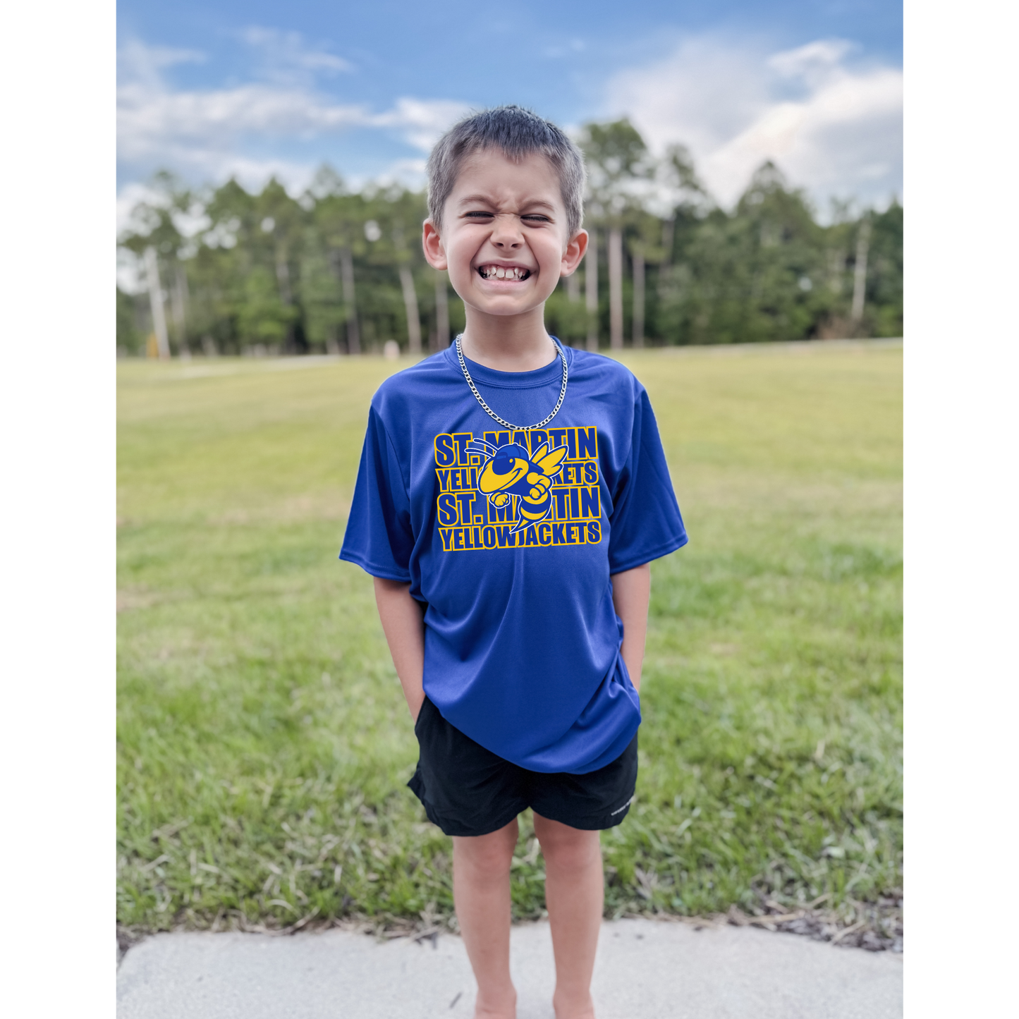 Custom School & Cool Mascot Tee - FRONT & BACK DESIGN