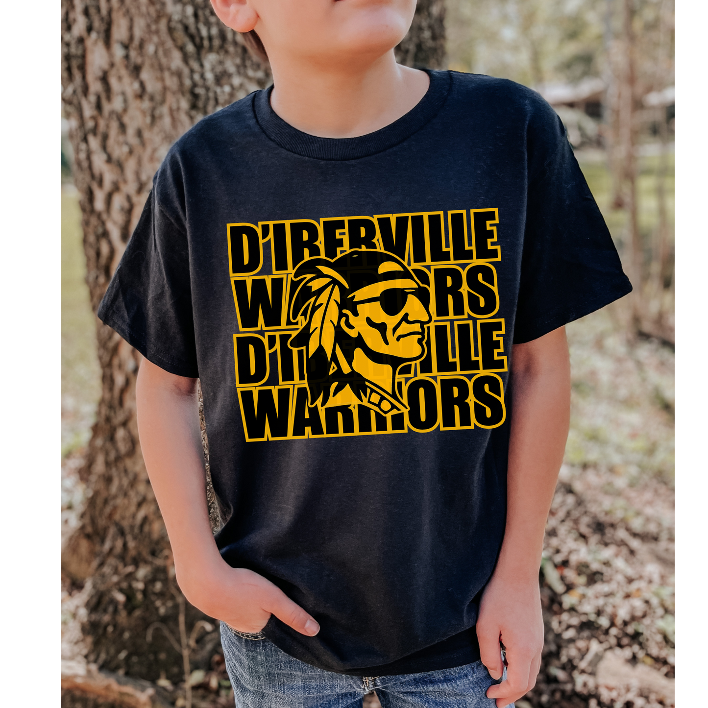 Custom School & Cool Mascot Tee - FRONT & BACK DESIGN