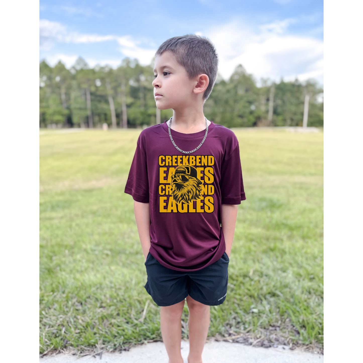 Custom School & Cool Mascot Tee - FRONT & BACK DESIGN