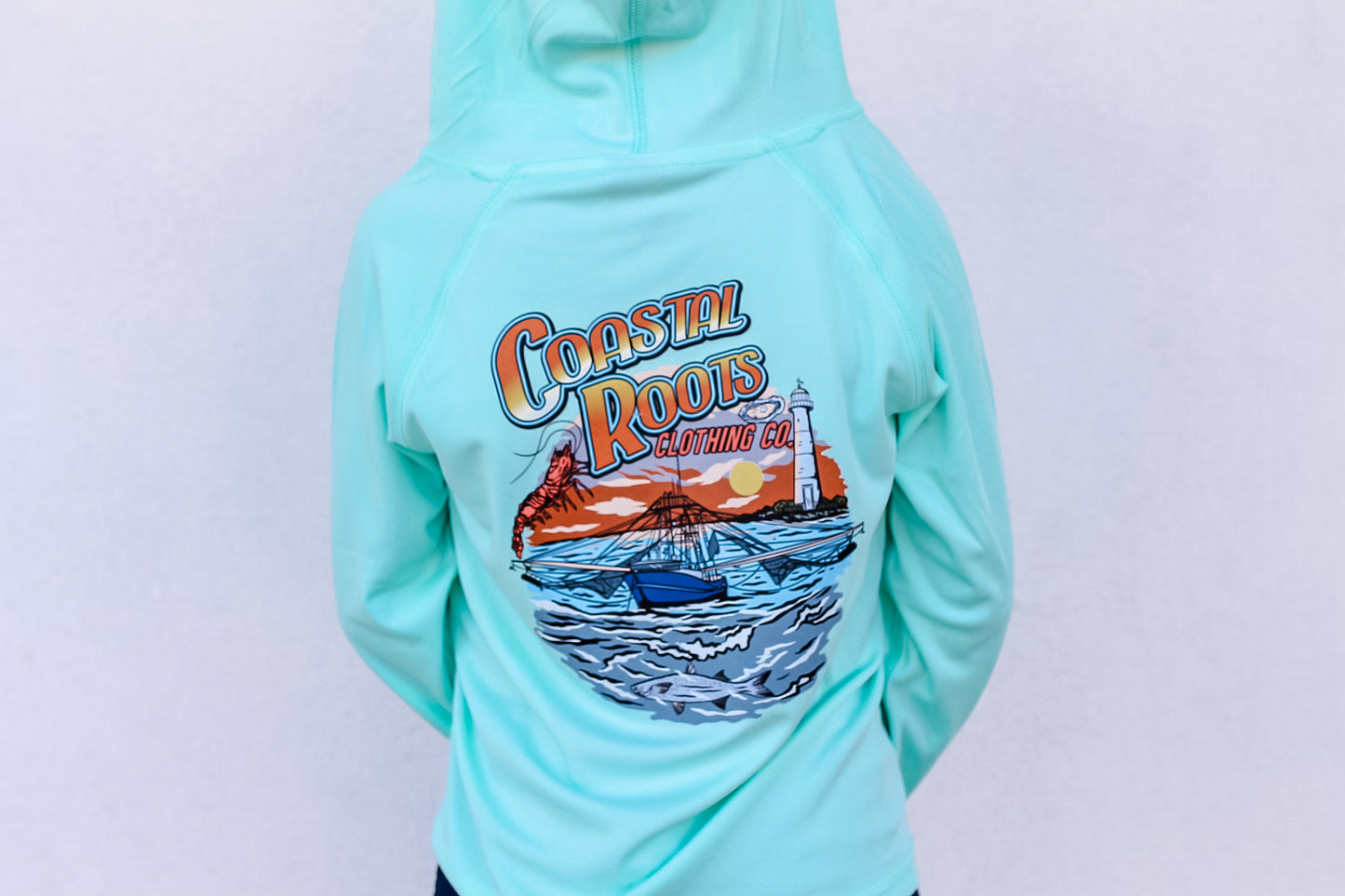Coastal Roots Hooded Long Sleeve T-Shirt