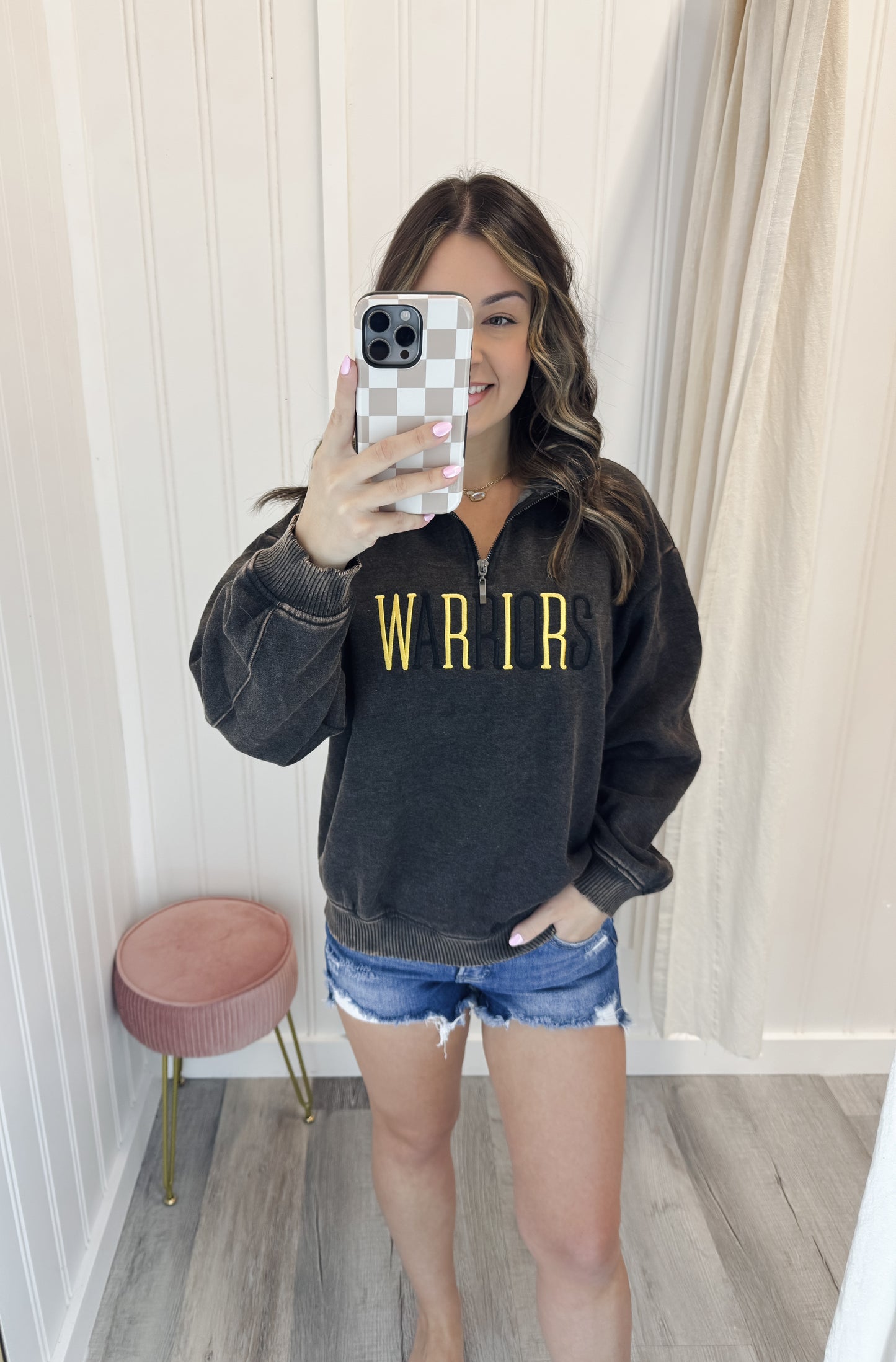 Custom Quarter Zip Embroidered Pullover