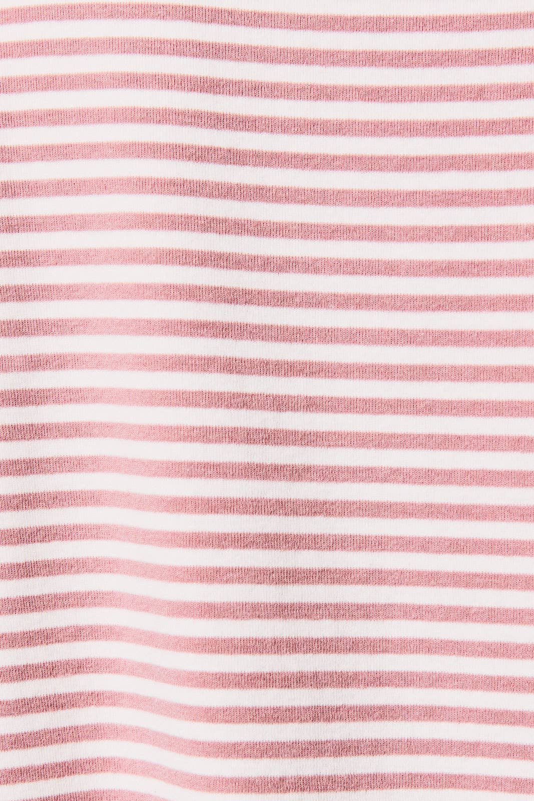 MOCK NECK SHORT SLEEVE STRIPE TOP