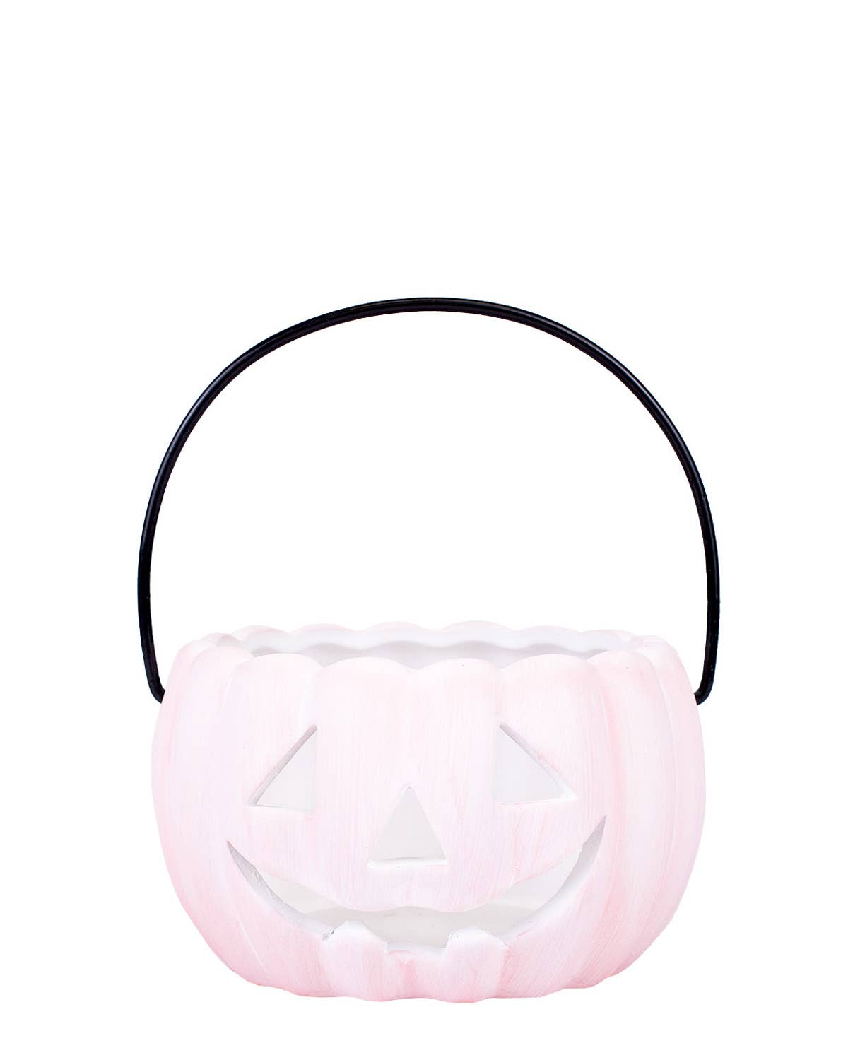 Elliott Ceramic Pumpkin Pink/Black 4.25x2.5