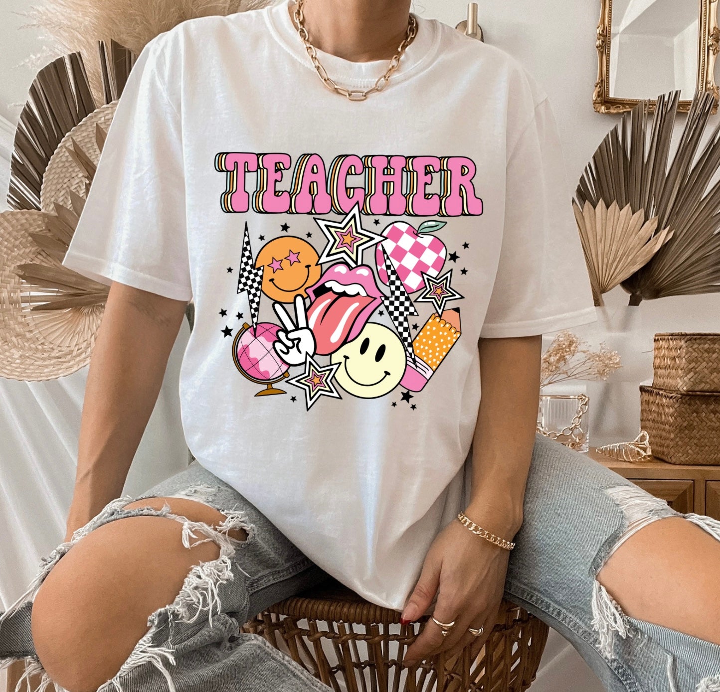 Retro Teachers Tee