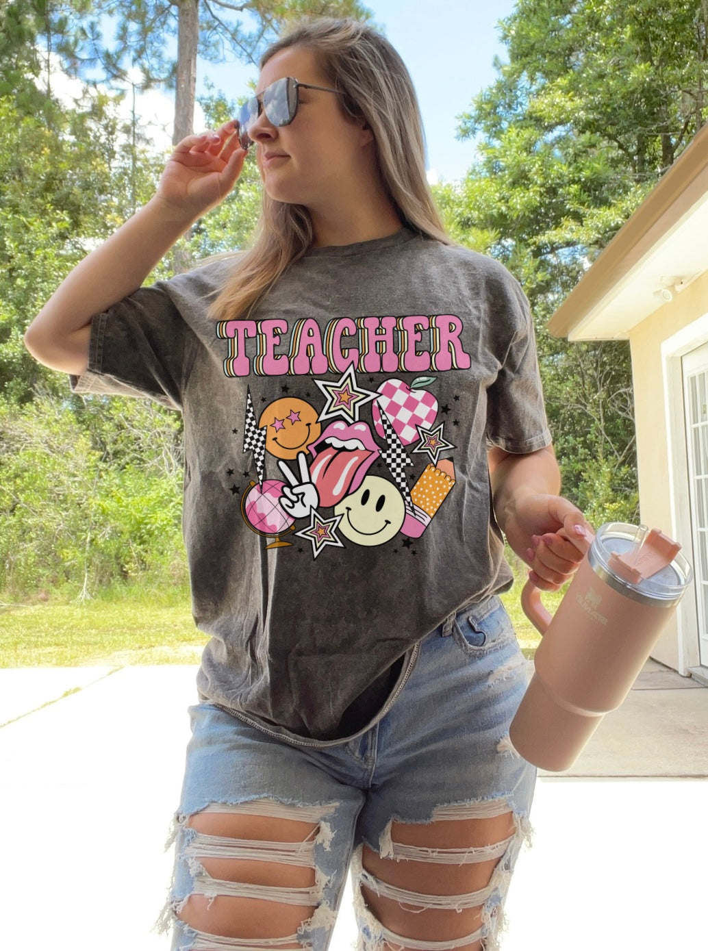 Retro Teachers Tee