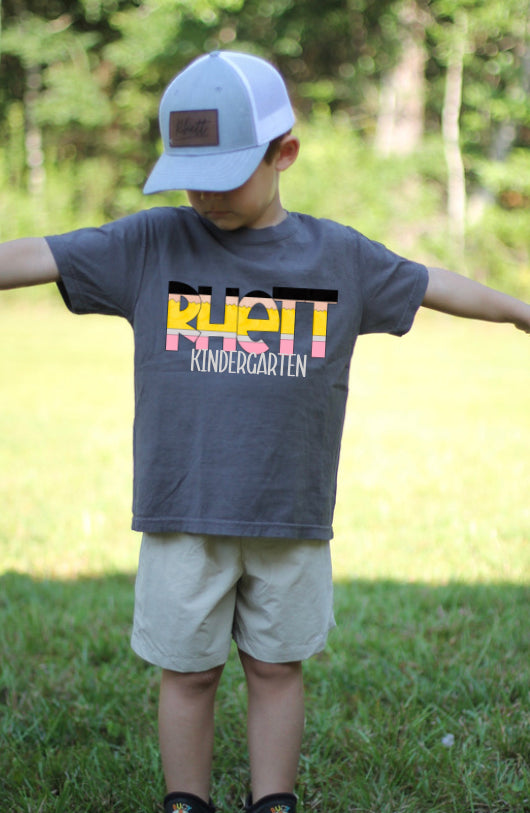 Custom Pencil Name Tee