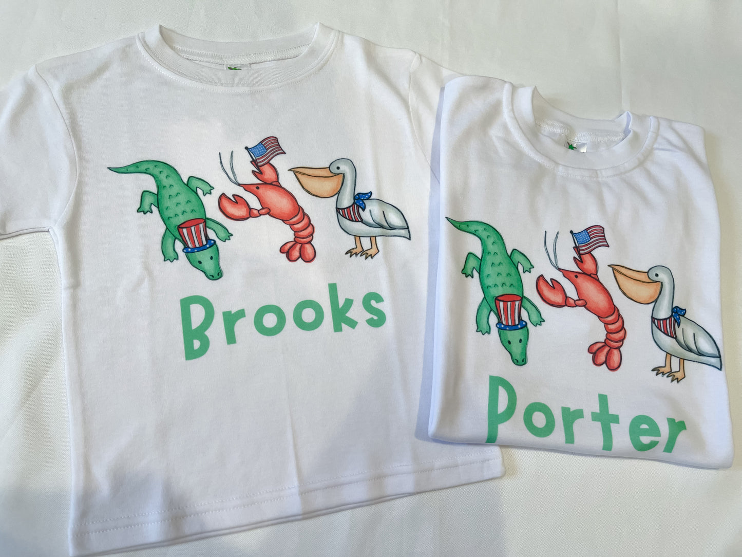 Patriotic Bayou Animals Tee