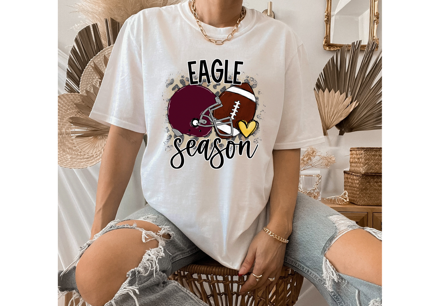 Eagle Season Football Tee