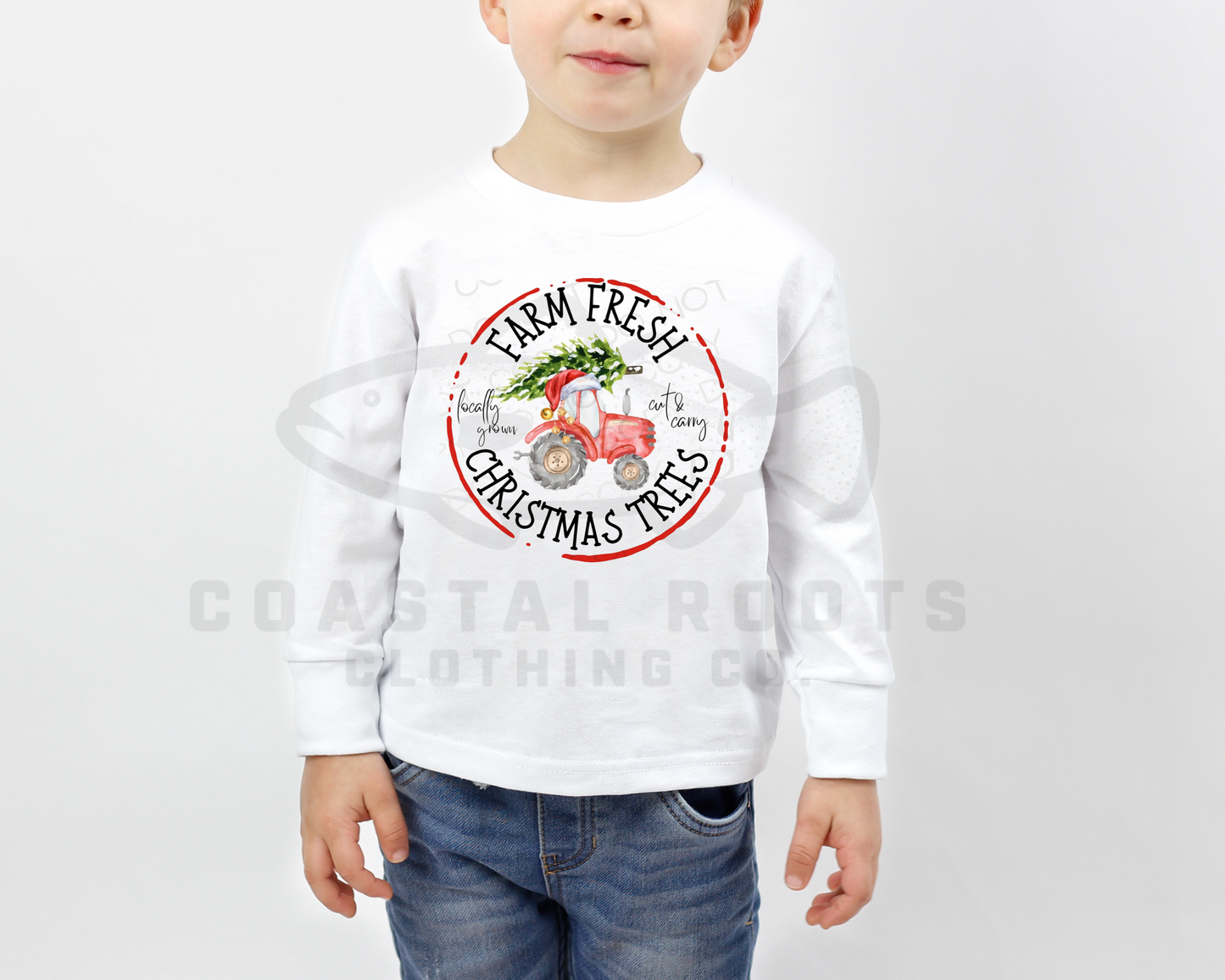 Farm Fresh Christmas Trees Tractor Tee