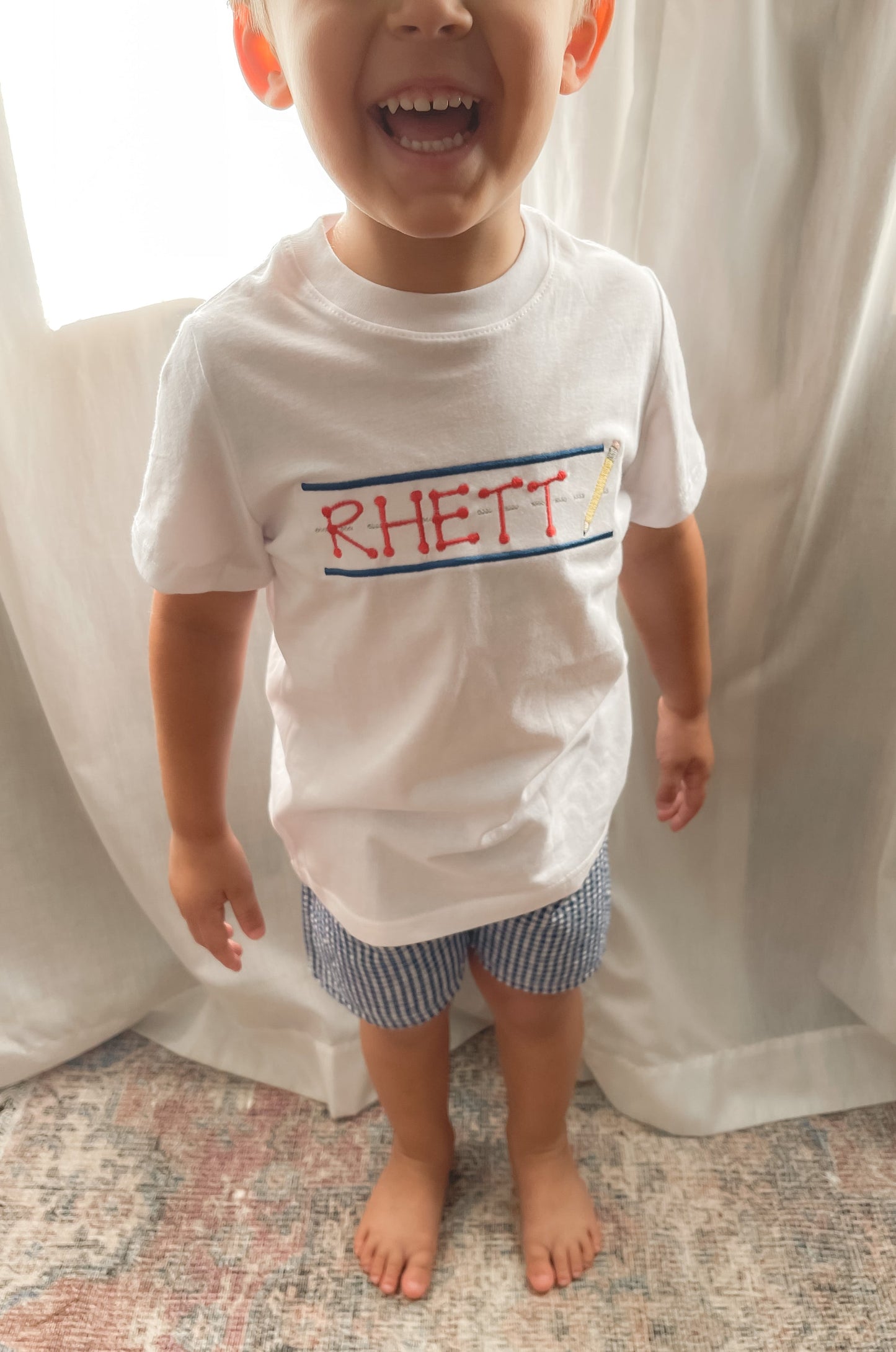 Embroidered Chalkboard Tee