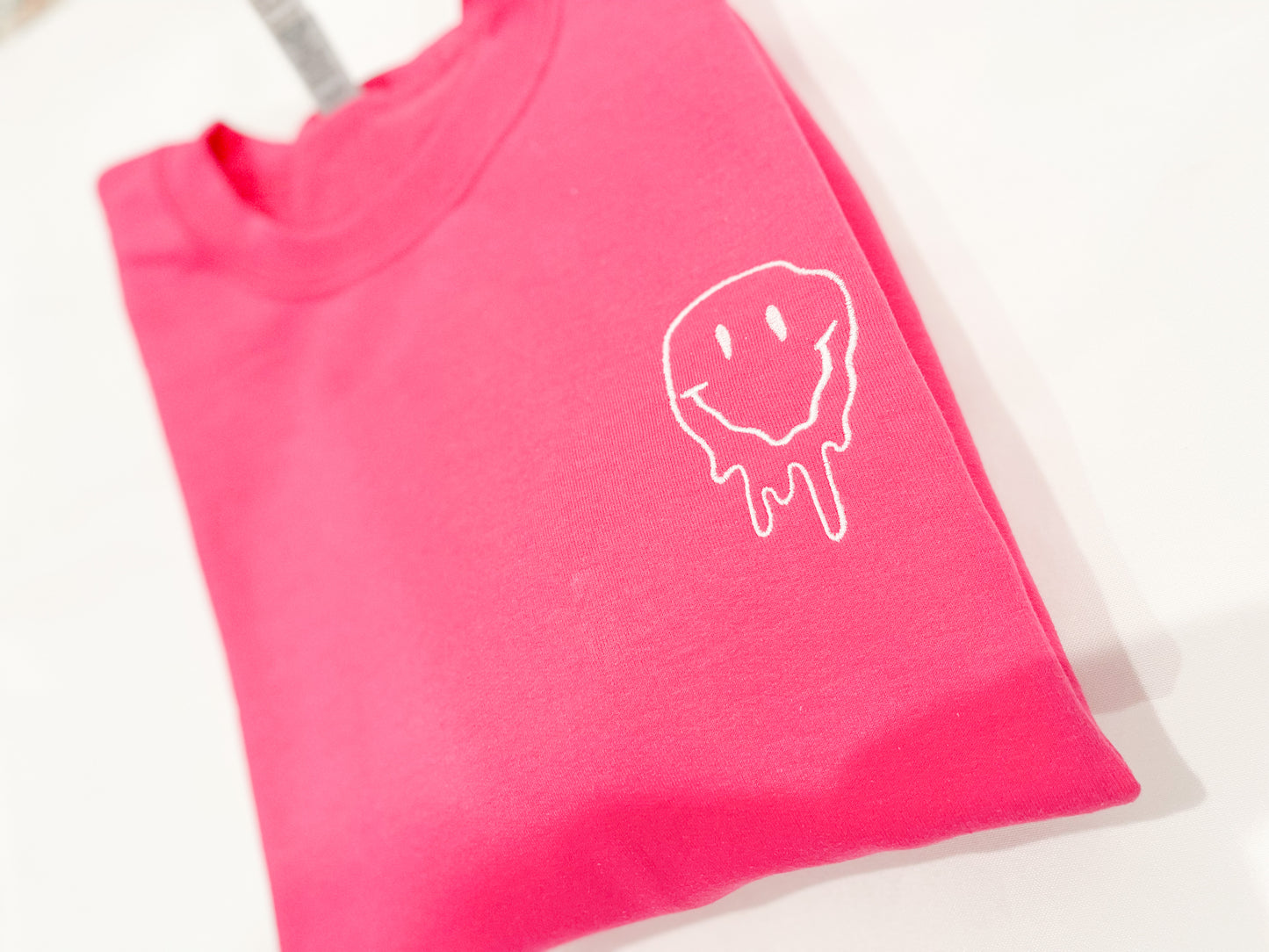 Embroidered Melting Smiley Sweatshirt