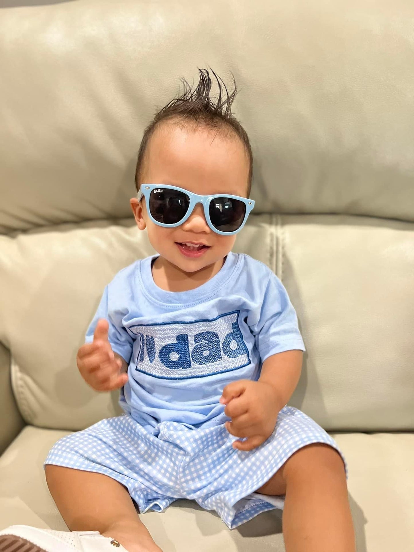 I 💙 DAD - embroidered tee