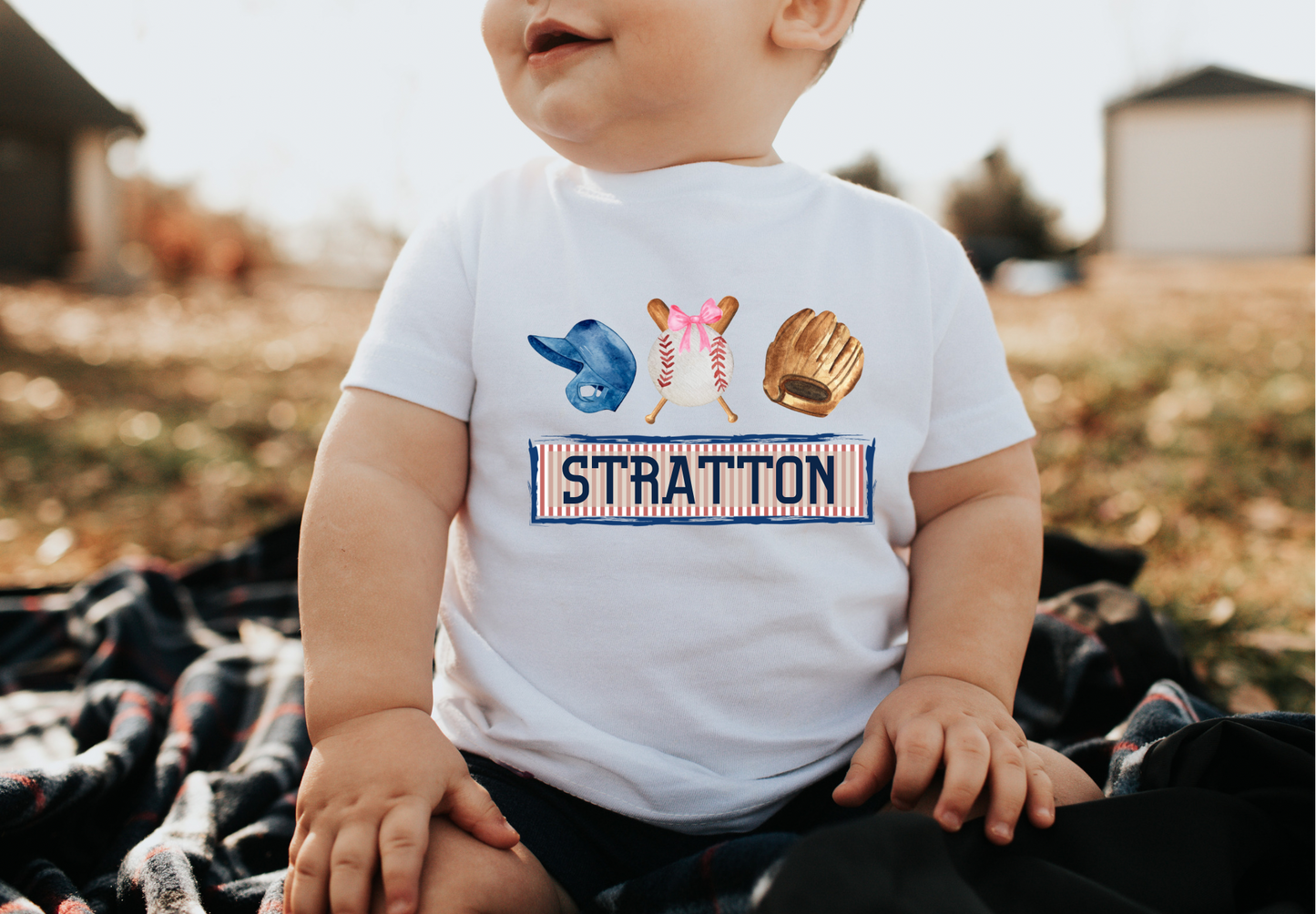 Girl Baseball Trio Tee