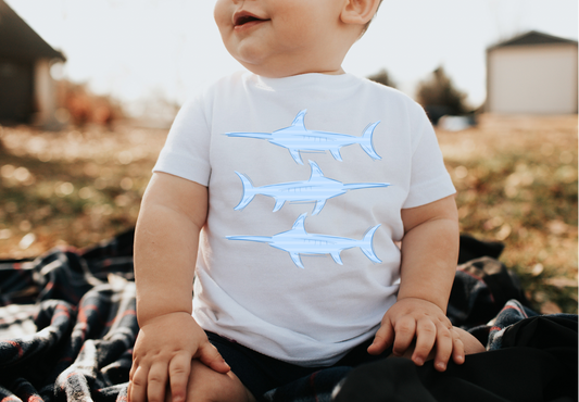 Stacked Fish Tee