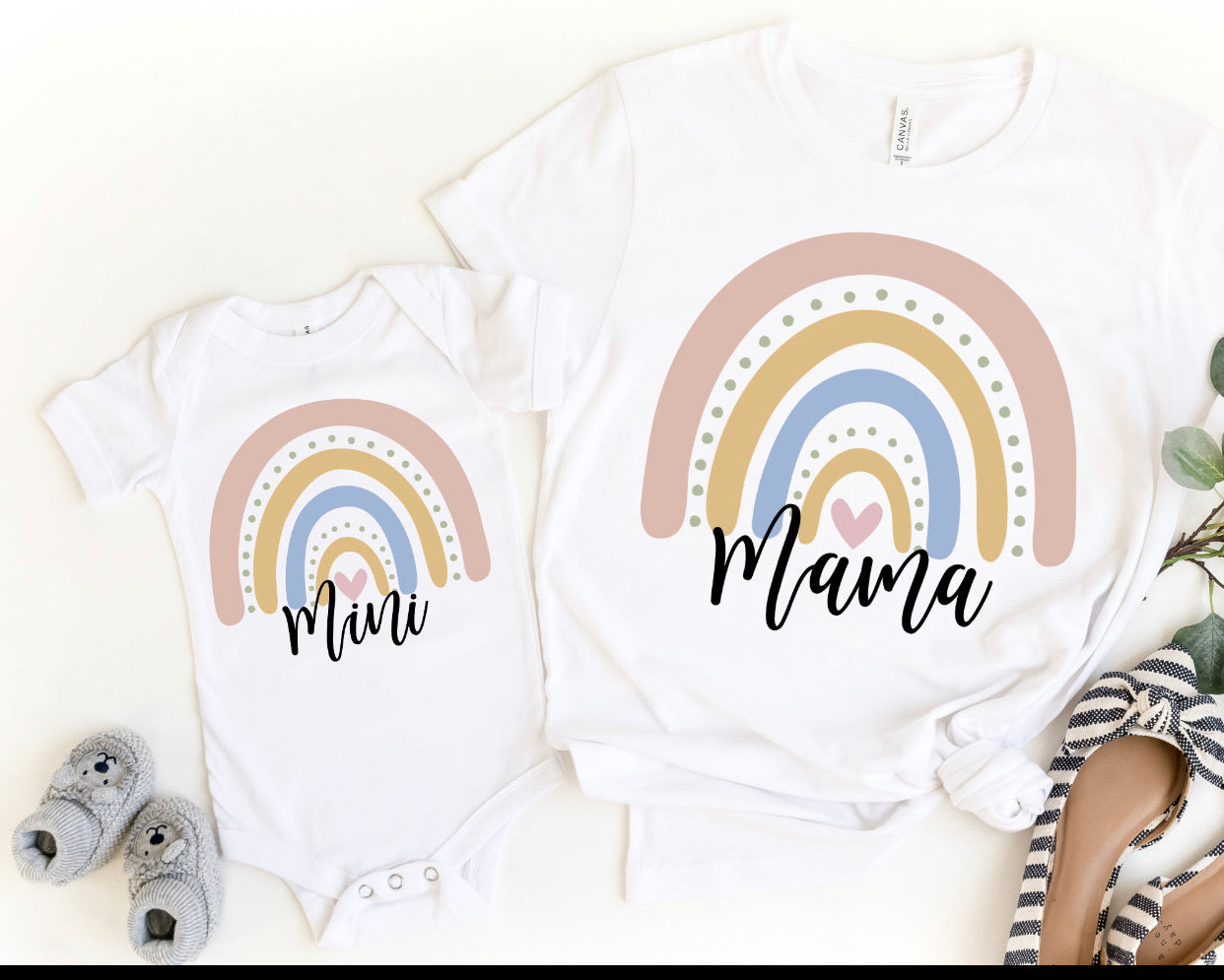 Mama/Mini Rainbow Tee