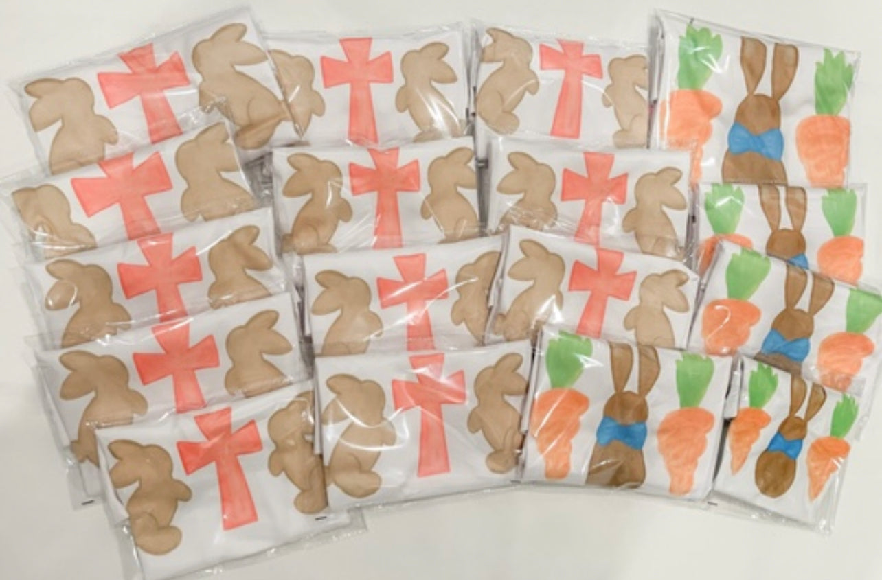 Pink Cross & Easter Bunnies Tee